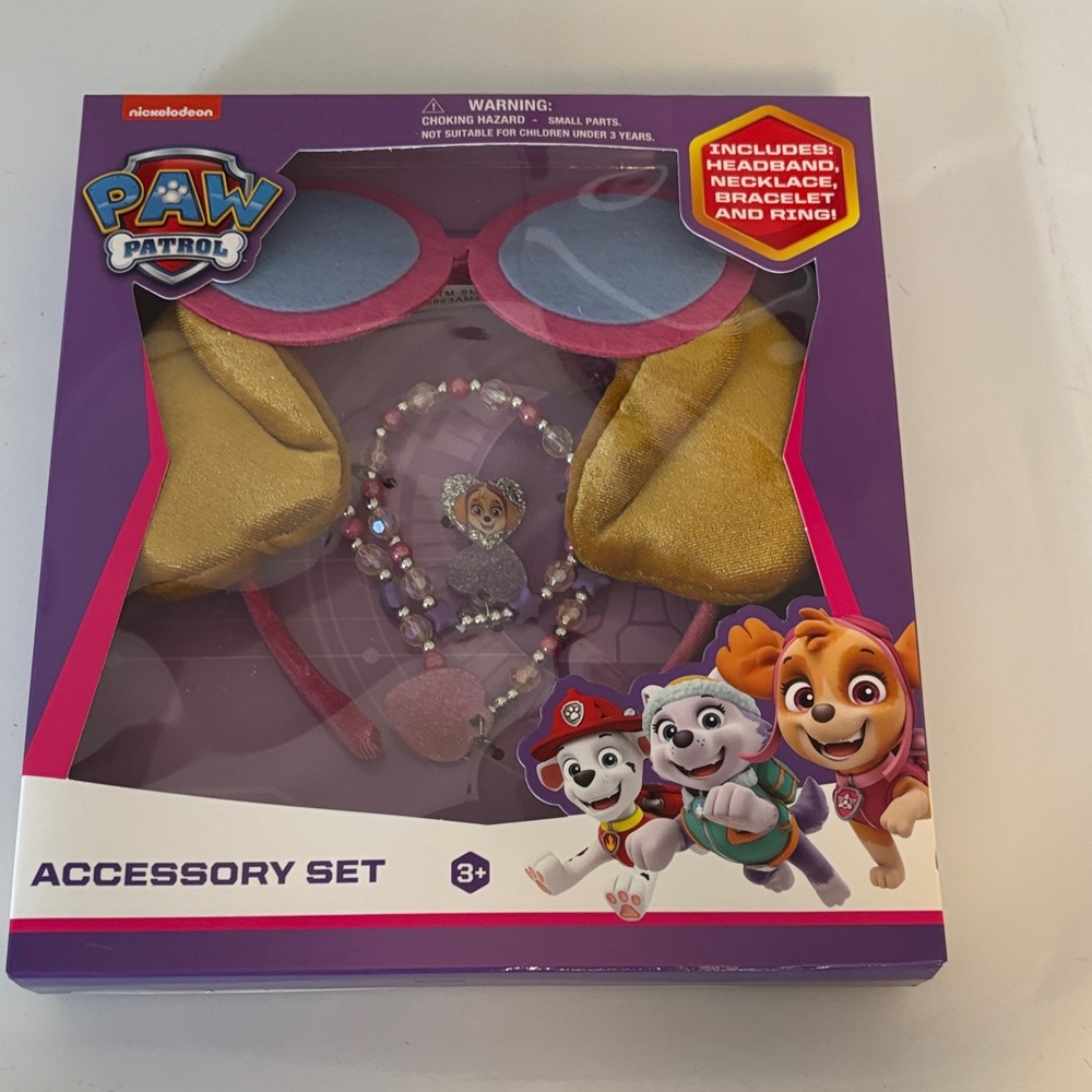 Paw Patrol Pink and Gold Accessory Set